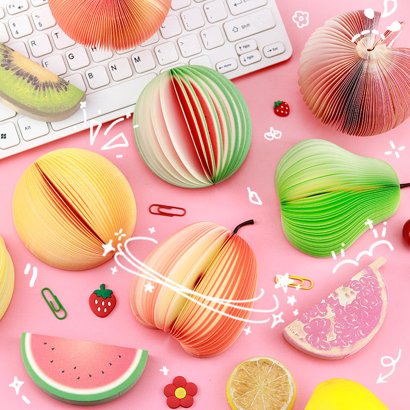 3D Fruit Sticky Notes
