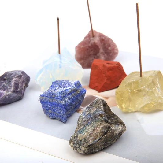 Natural Crystal Incense Holder