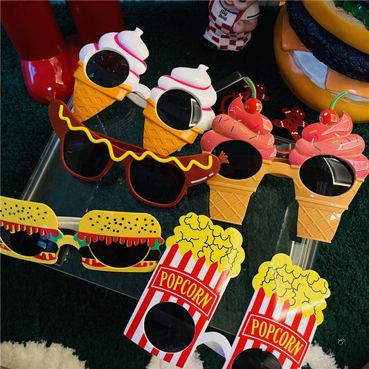 Burger Fries Quirky Selfie Sunglasses