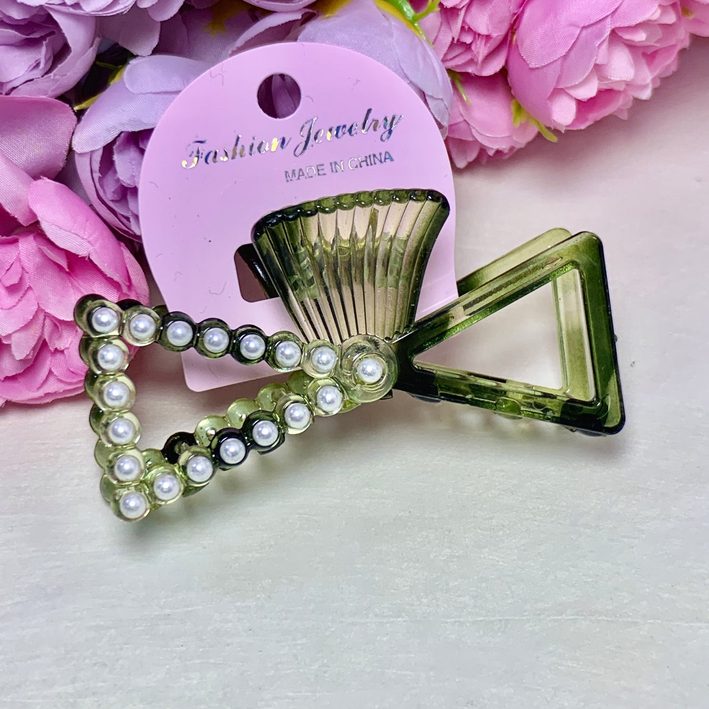 Claw clip PC bow pearl