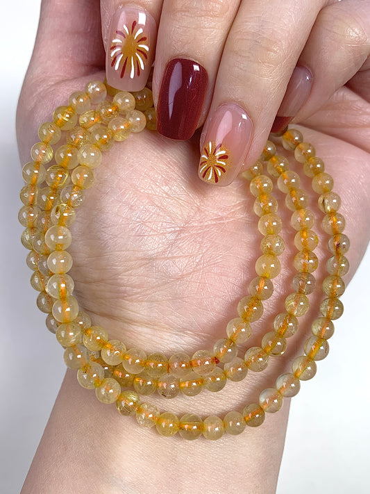 Rutilated Quartz(4mm-3circles)