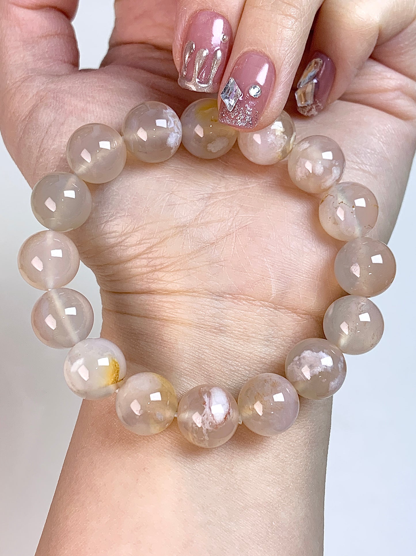 Blossom Agate( 9mm-12mm)