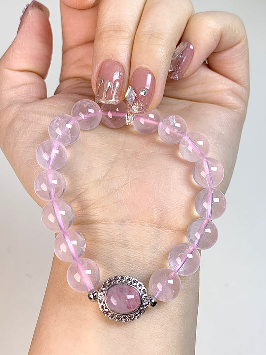 Rose Quartz sakura rain Magic Box 10mm