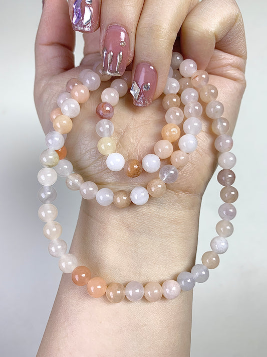 Five-color jade 6mm(threecircles)