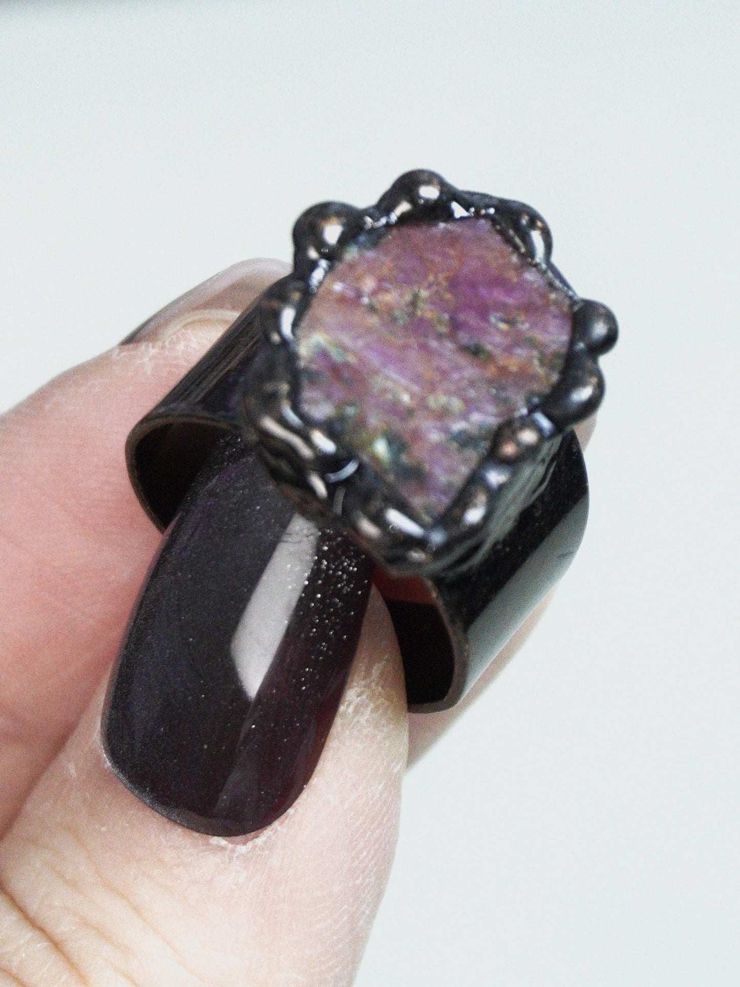 Redstone raw stone luxury Ring
