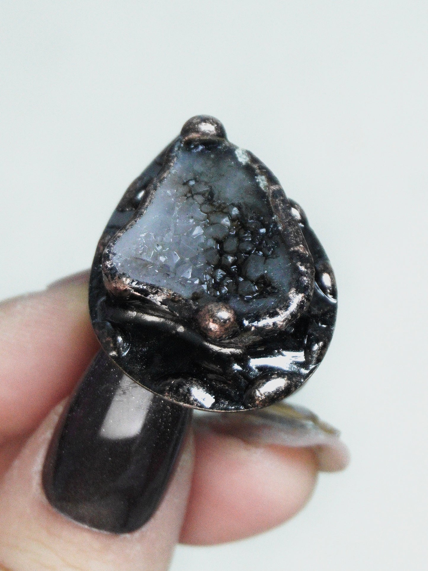 Natural Crystal Cave ring