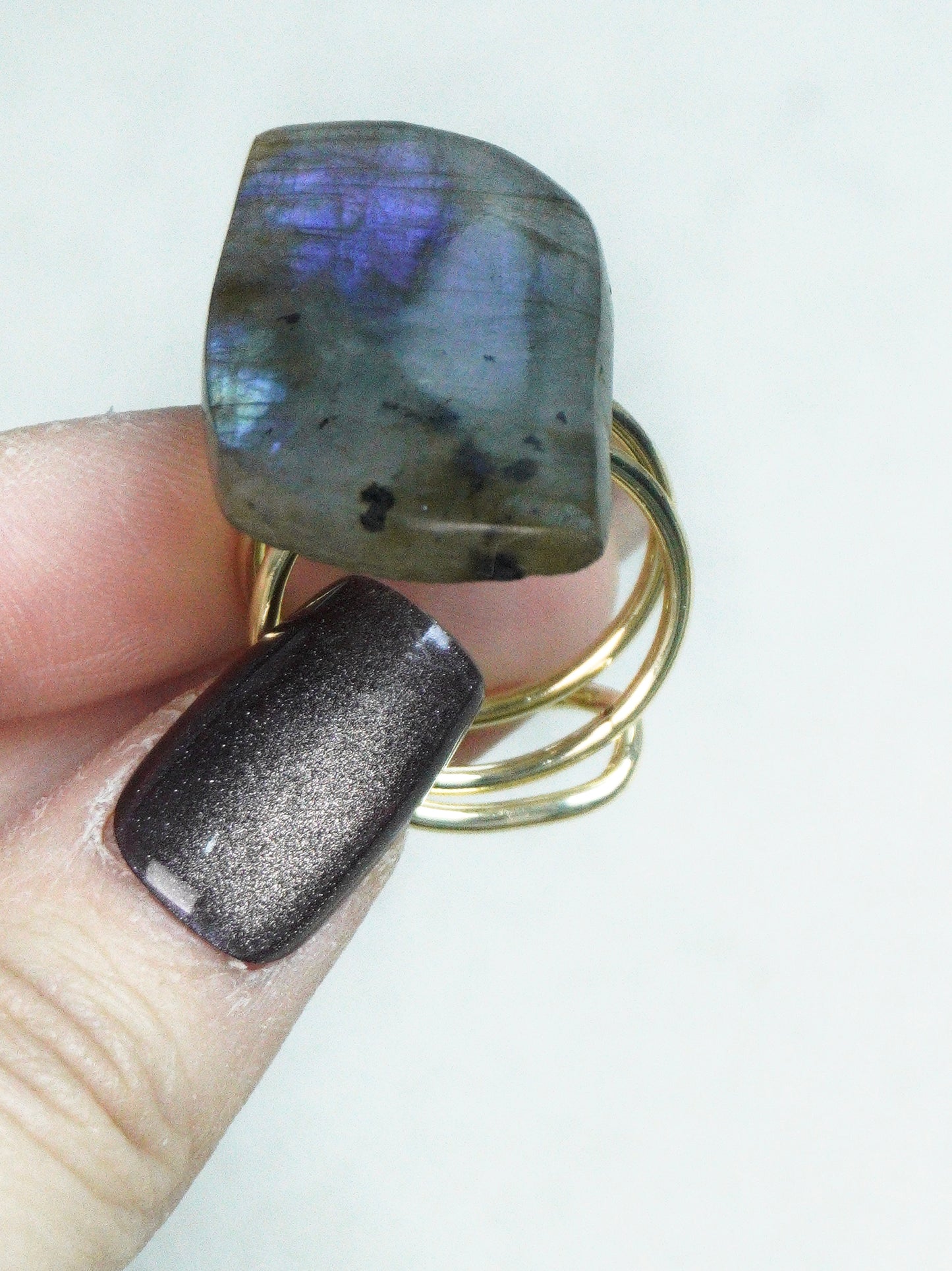 labrador feldspar Ring