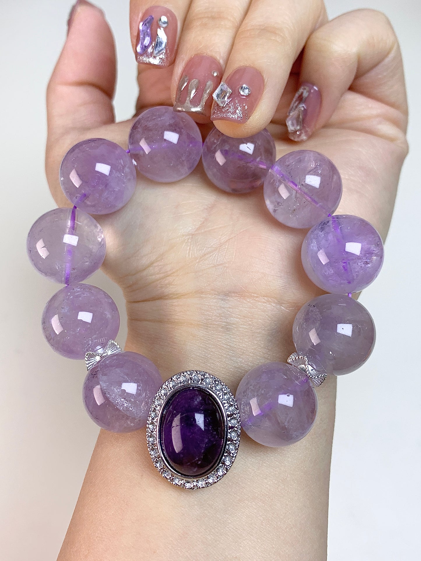 lavender amethyst （14mm-20mm）magic box purple queen