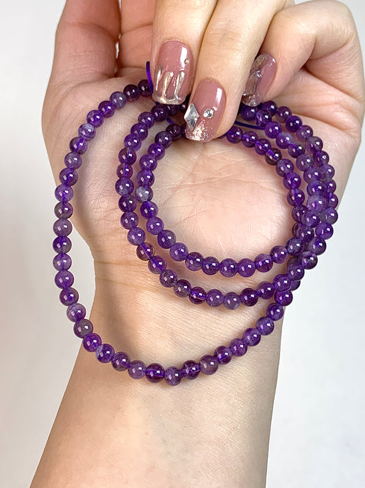 Amethyst 4mm（threecircles）