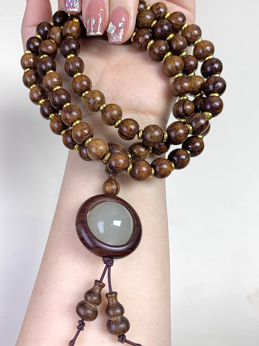 Rosewood 8mm（threecircles）design bracelet