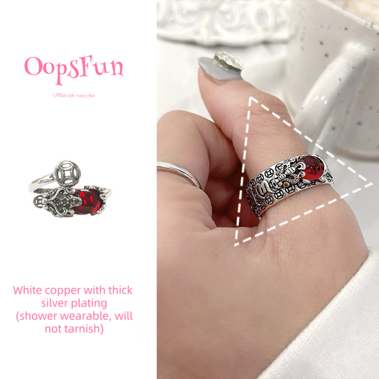 925 Silver Pixie Vintage Open Ring